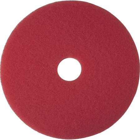 3M Floor Buffing Pad, 14" Red, PK 5 MMM5100N14